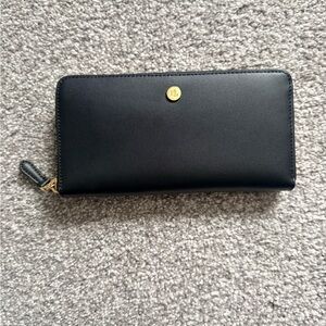 Ralph Lauren Black Wallet with Gold Accent